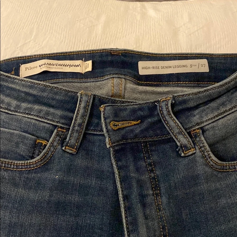 Anthro High rise denim legging jeans! - Picture 3 of 3